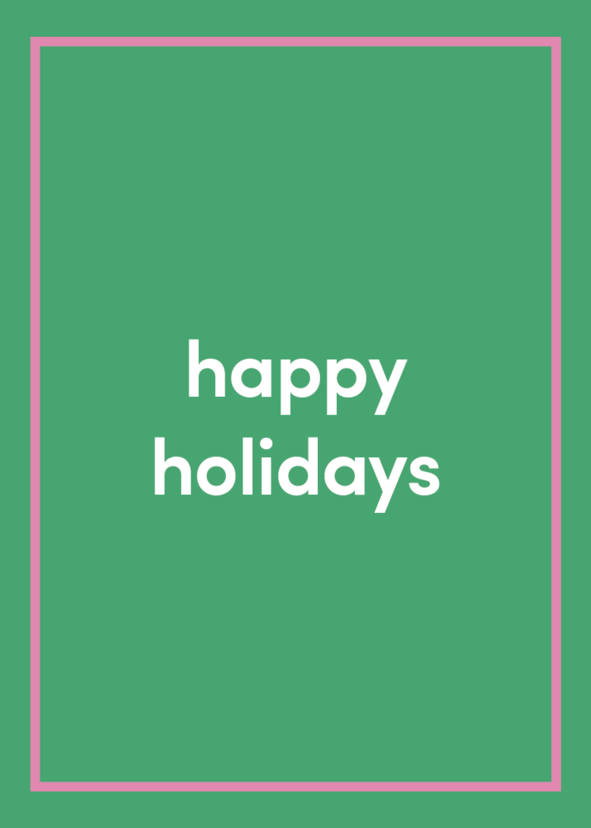 Happy Holidays Greeting Card G8