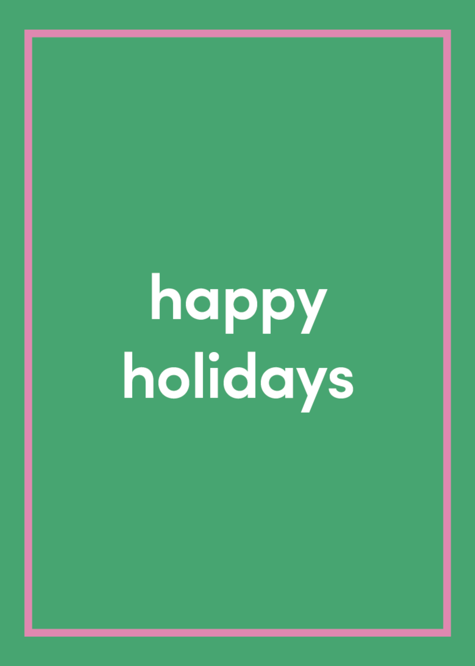 Happy Holidays Greeting Card G8