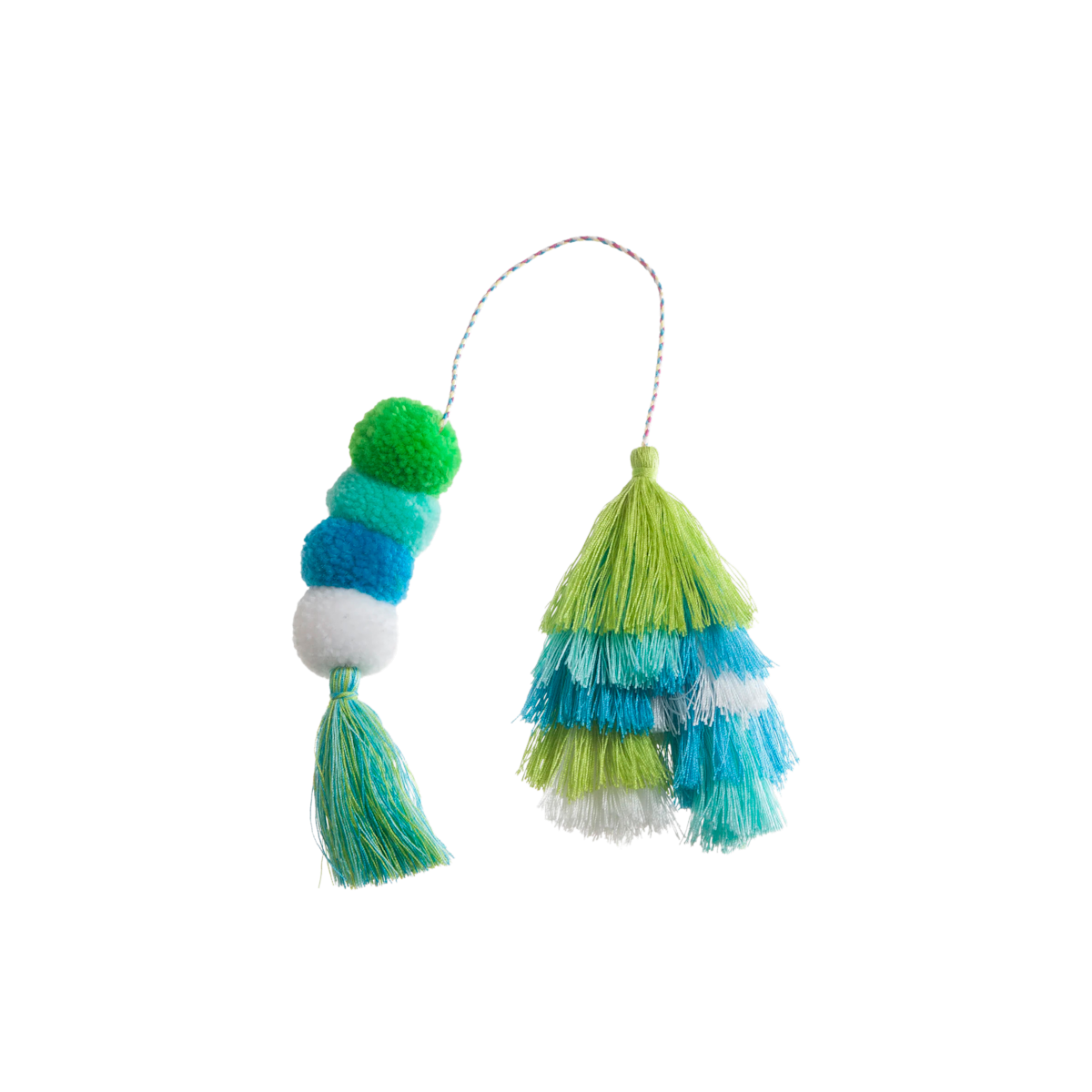 Bauble - Seaweed Double Tassel D6