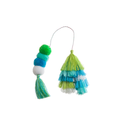 Bauble - Seaweed Double Tassel D6