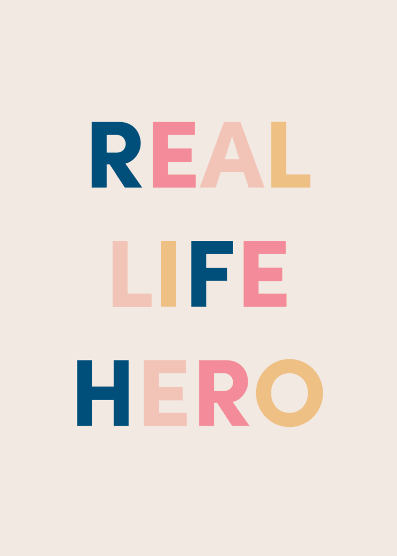 Real Life Hero Greeting Card U6