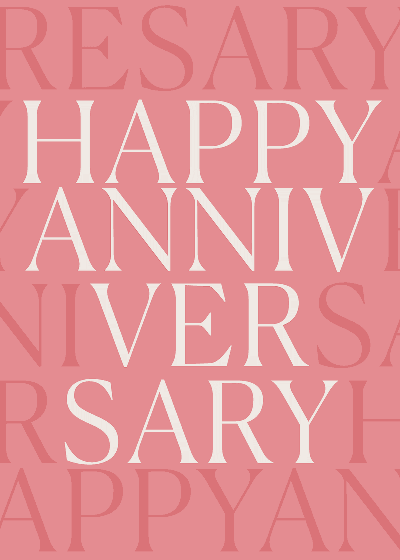 Happy Anniversary Greeting Card R1