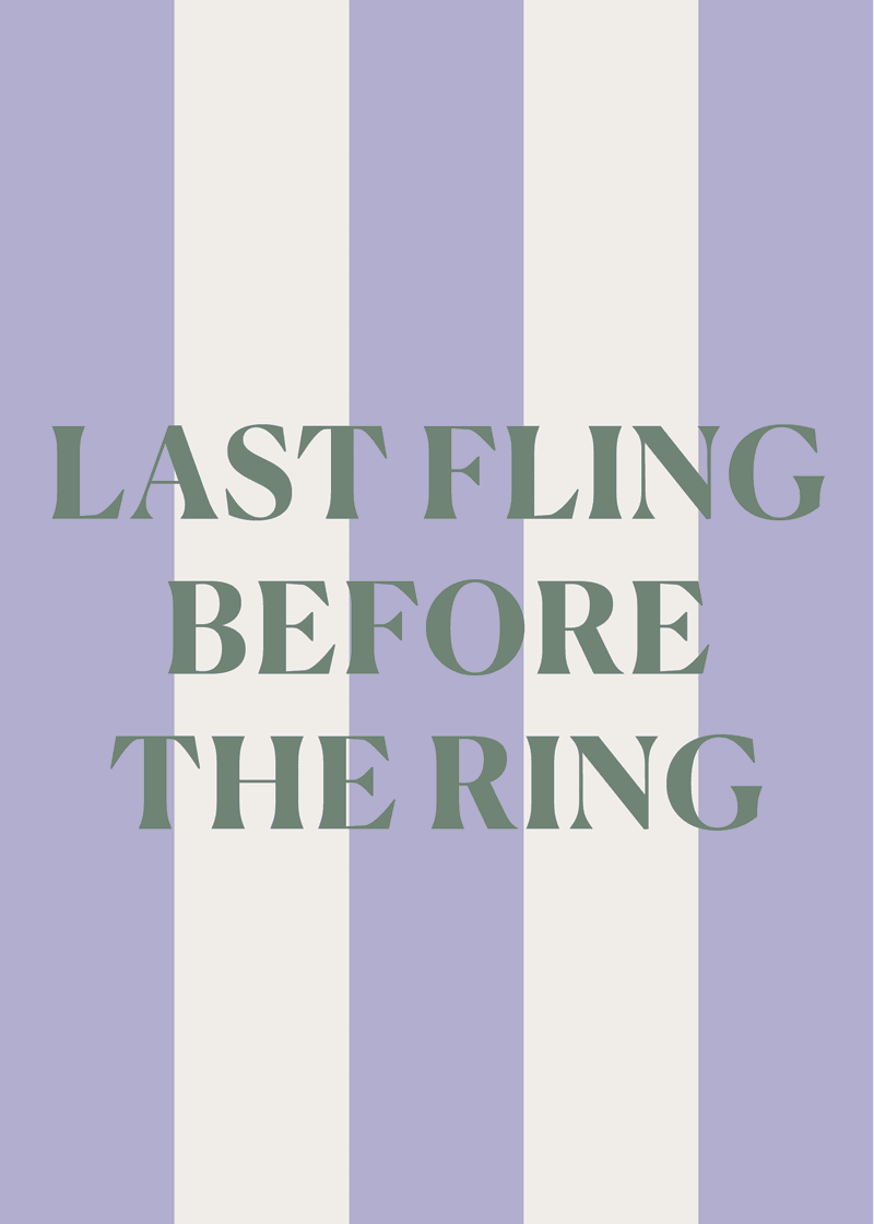 Last Fling Greeting Card K5