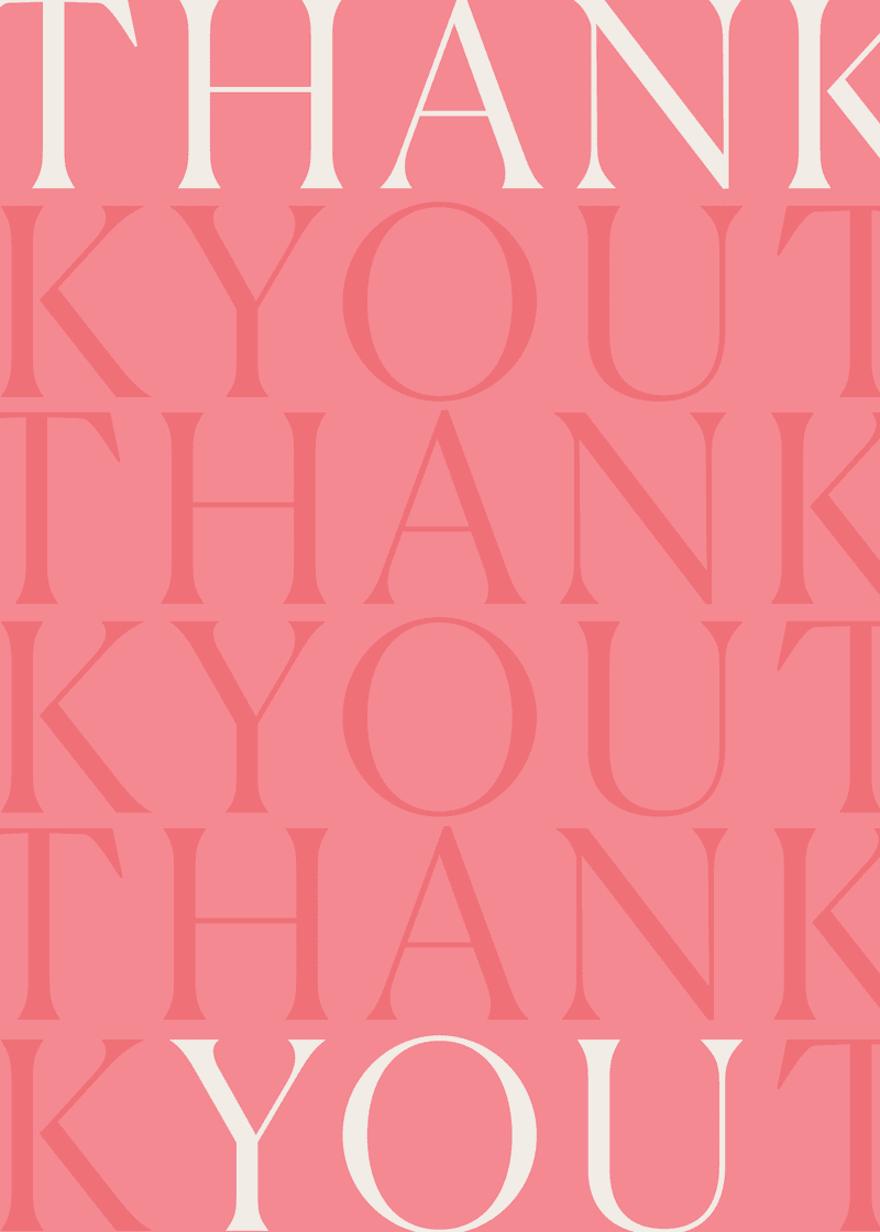 Bogg Thank You Greeting Card V8