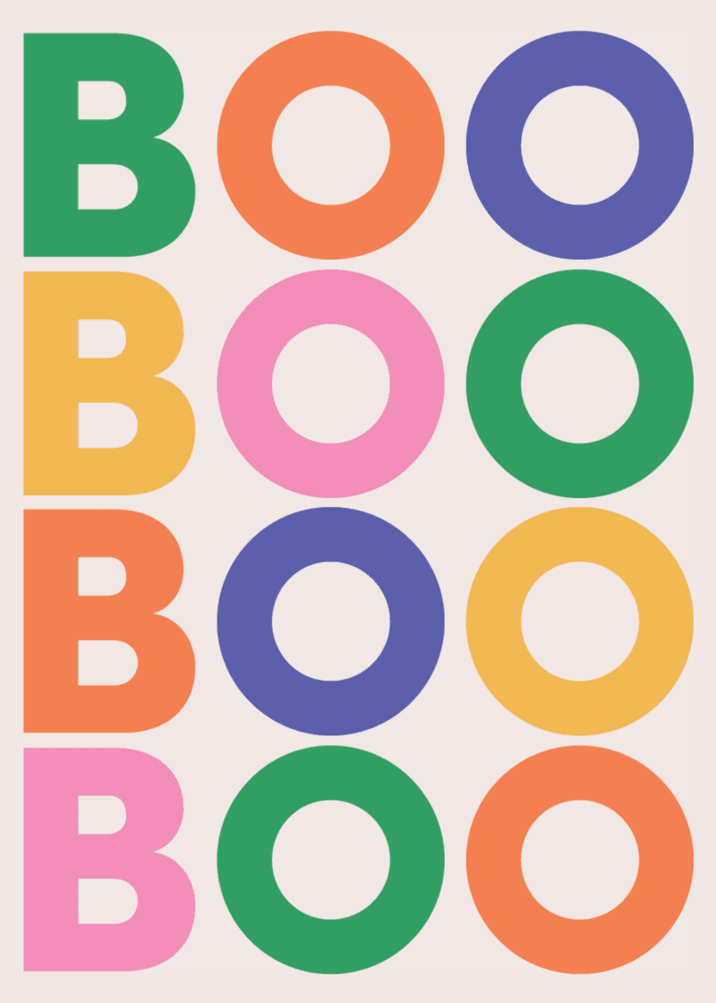 Boo Greeting Card F8