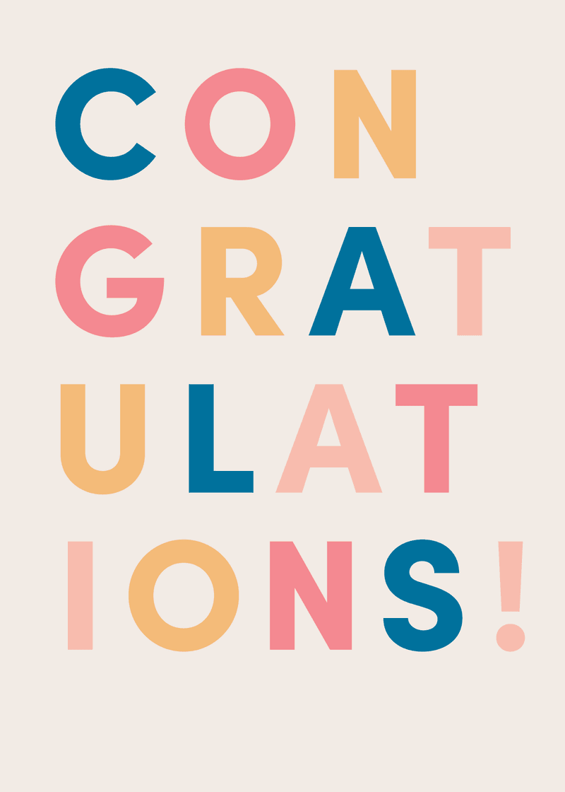 Bogg Congratulations Greeting Card G3