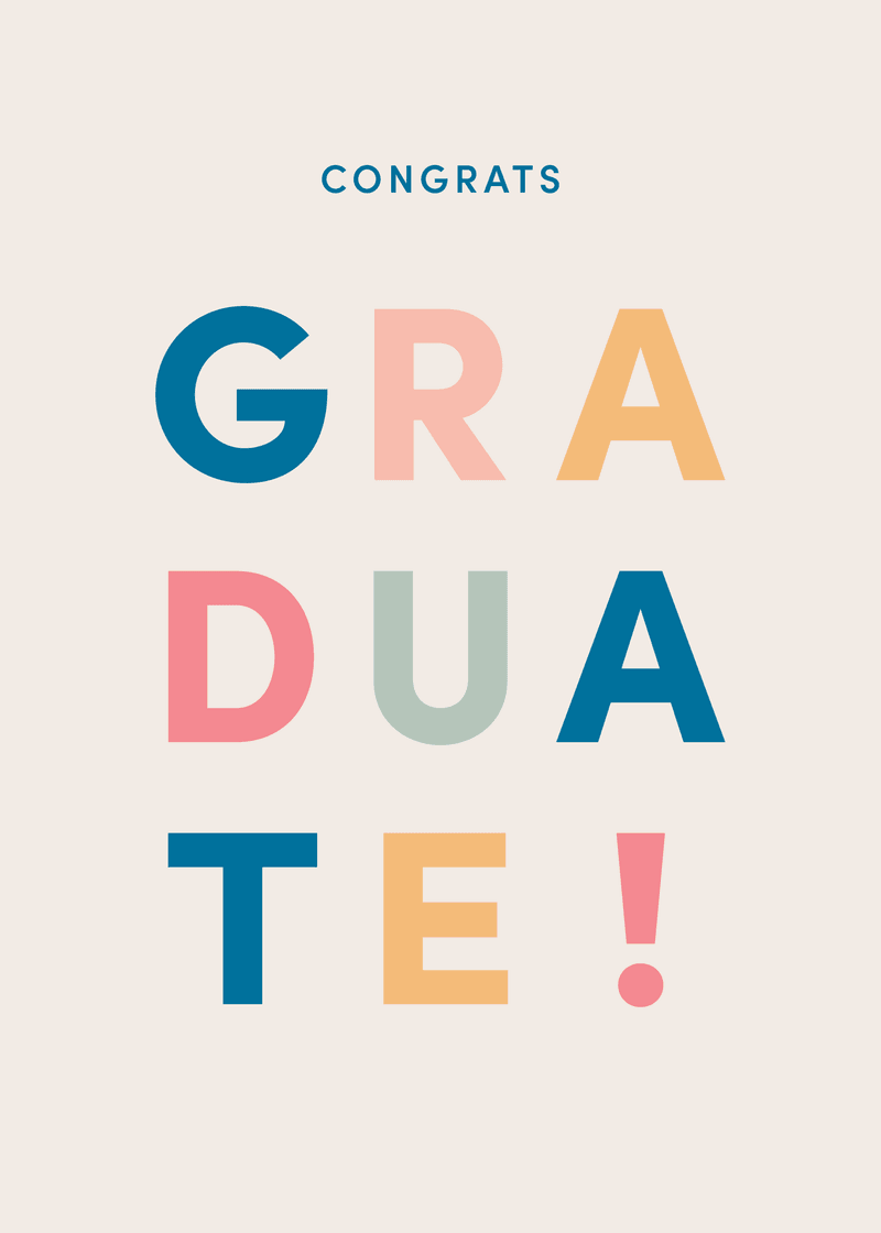 Graduation Graduate Greeting Card V9