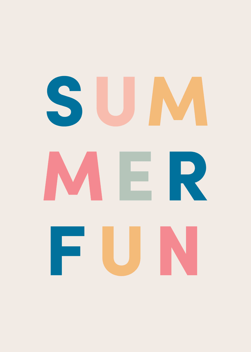 Summer Fun Greeting Card A1