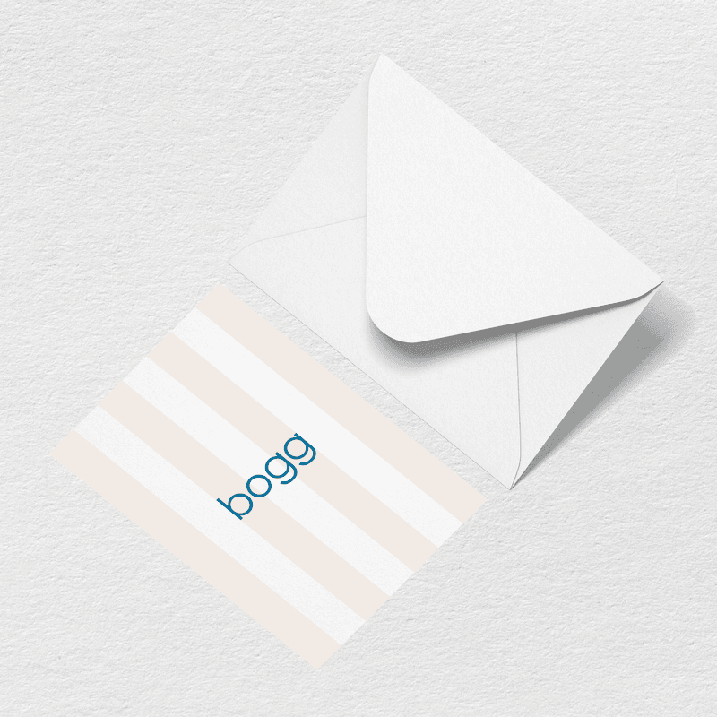 Bogg Stripes Greeting Card T8