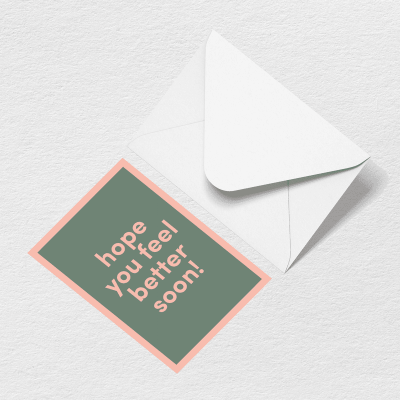 Feel Better Soon Greeting Card F3