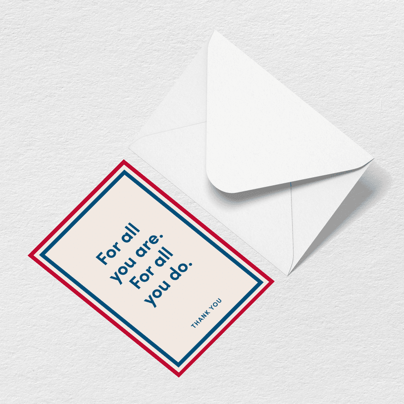 Thank You For All You Do Greeting Card S3