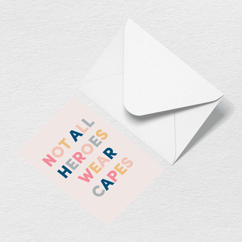 Heroes Greeting Card J1
