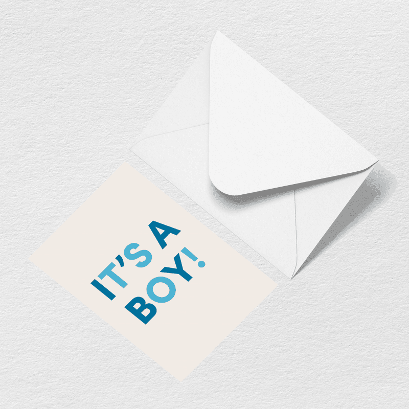 It's A Boy Greeting Card T4