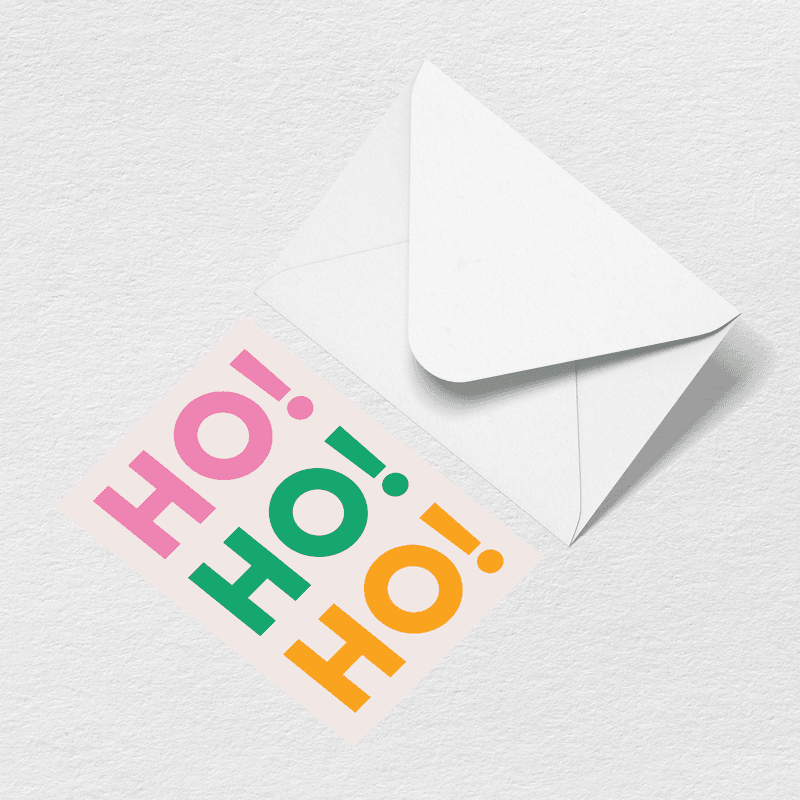 Ho Ho Ho Greeting Card S6