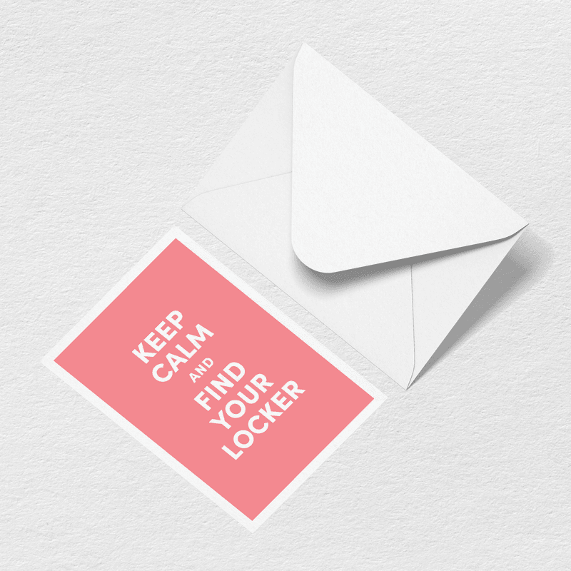 Keep Calm Greeting Card B0