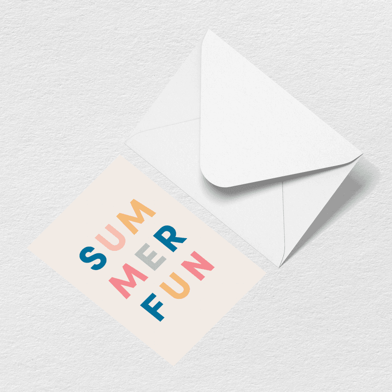 Summer Fun Greeting Card A1