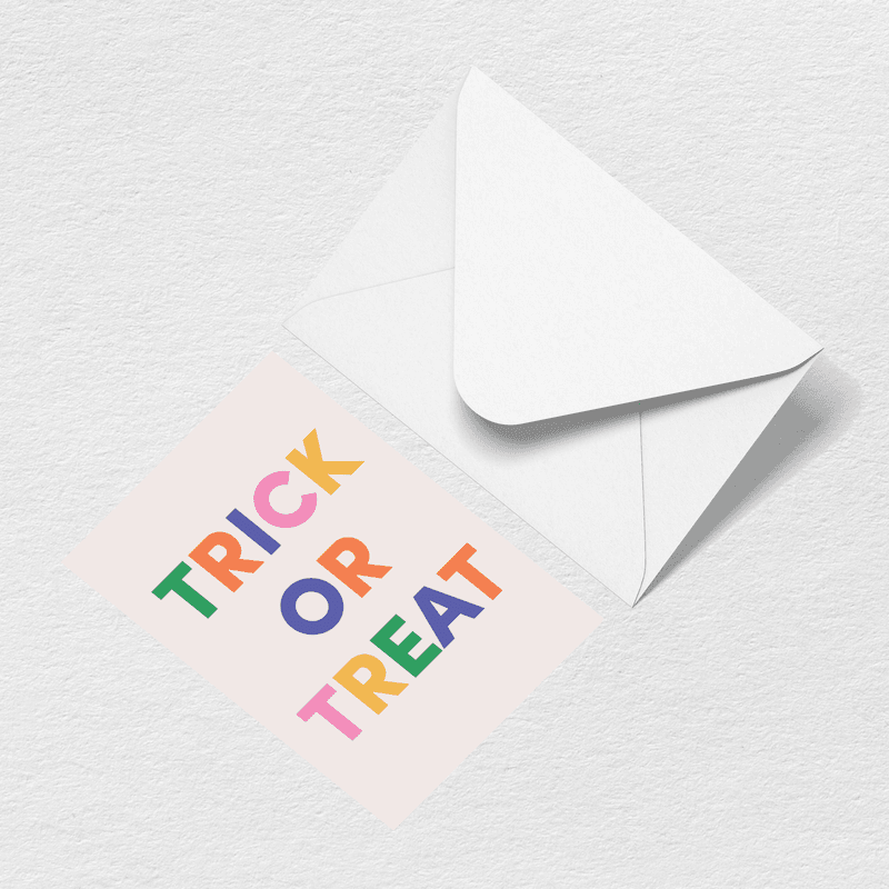 Trick or Treat Greeting Card N1