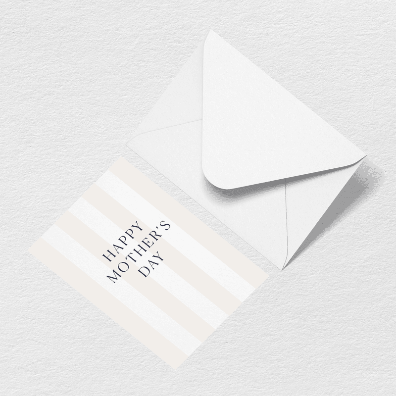 Mother's Day Stripes Greeting Card F3