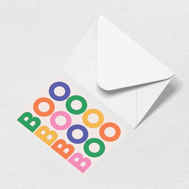 Boo Greeting Card F8