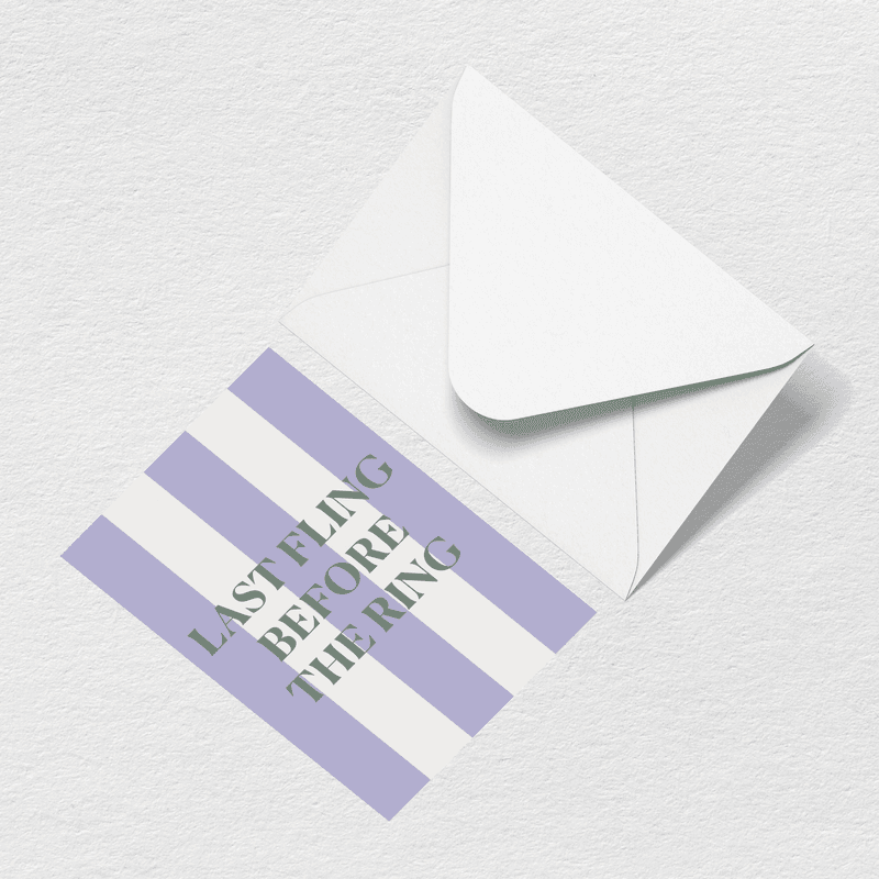 Last Fling Greeting Card K5