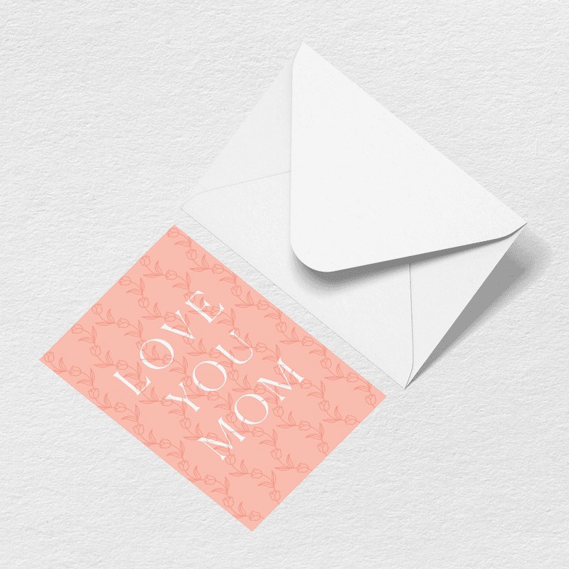 Love You Mom Greeting Card H9