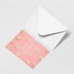 Happy Birthday Flowers Greeting Card Y3